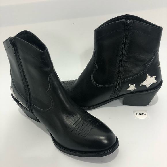 Seychelles Womens Under The Stars Cowboy Leather Ankle Boots Black Size US 7 - Picture 10 of 10